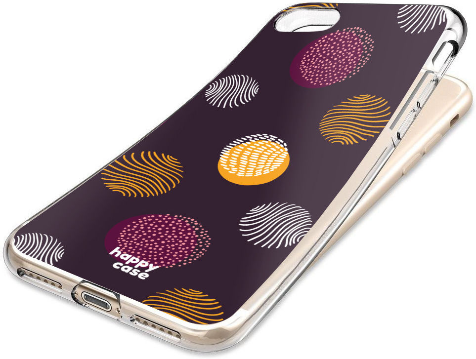 HappyCase Apple iPhone 8 Flexibel TPU Hoesje Cirkels Print afbeelding 7
