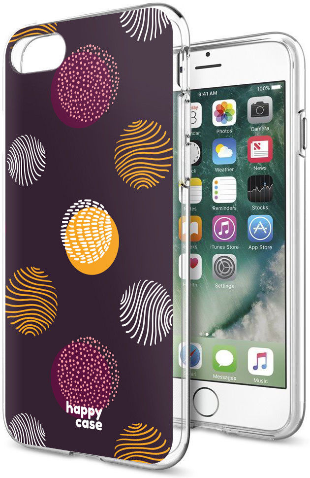 HappyCase Apple iPhone 8 Flexibel TPU Hoesje Cirkels Print afbeelding 6