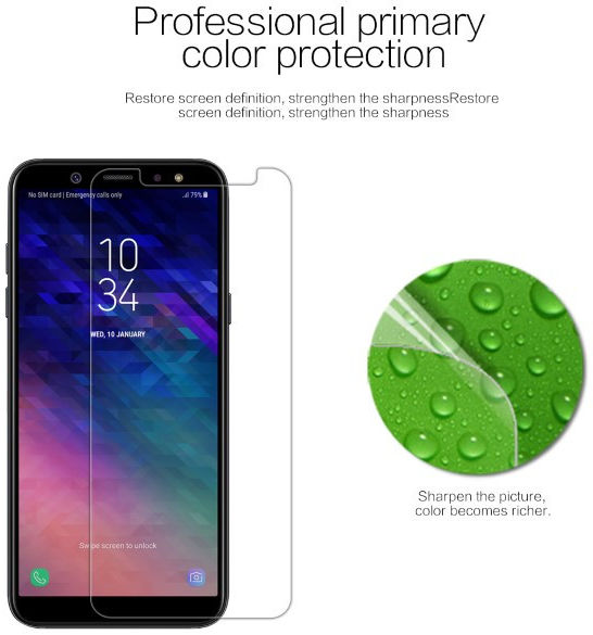 Nillkin Samsung  Galaxy A6 Anti-Fingerprint Screen Protector afbeelding 5