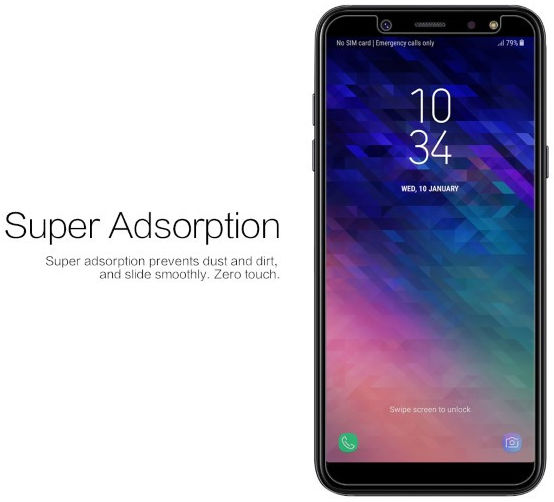 Nillkin Samsung  Galaxy A6 Anti-Fingerprint Screen Protector afbeelding 6