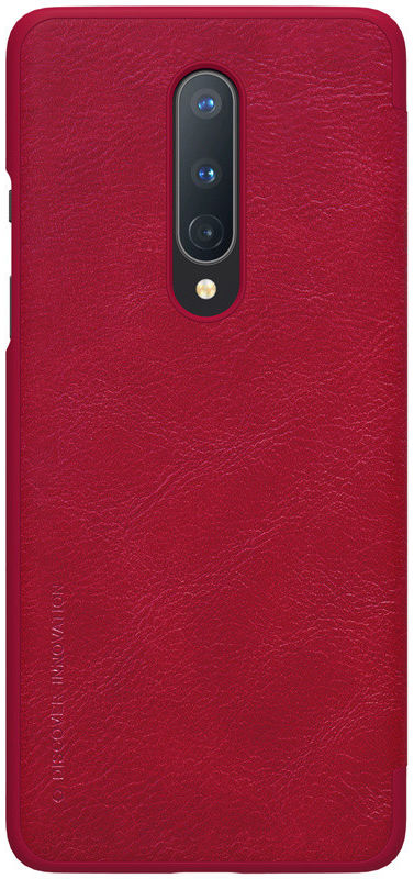 Nillkin Qin Book OnePlus 8 Hoesje Rood afbeelding 2