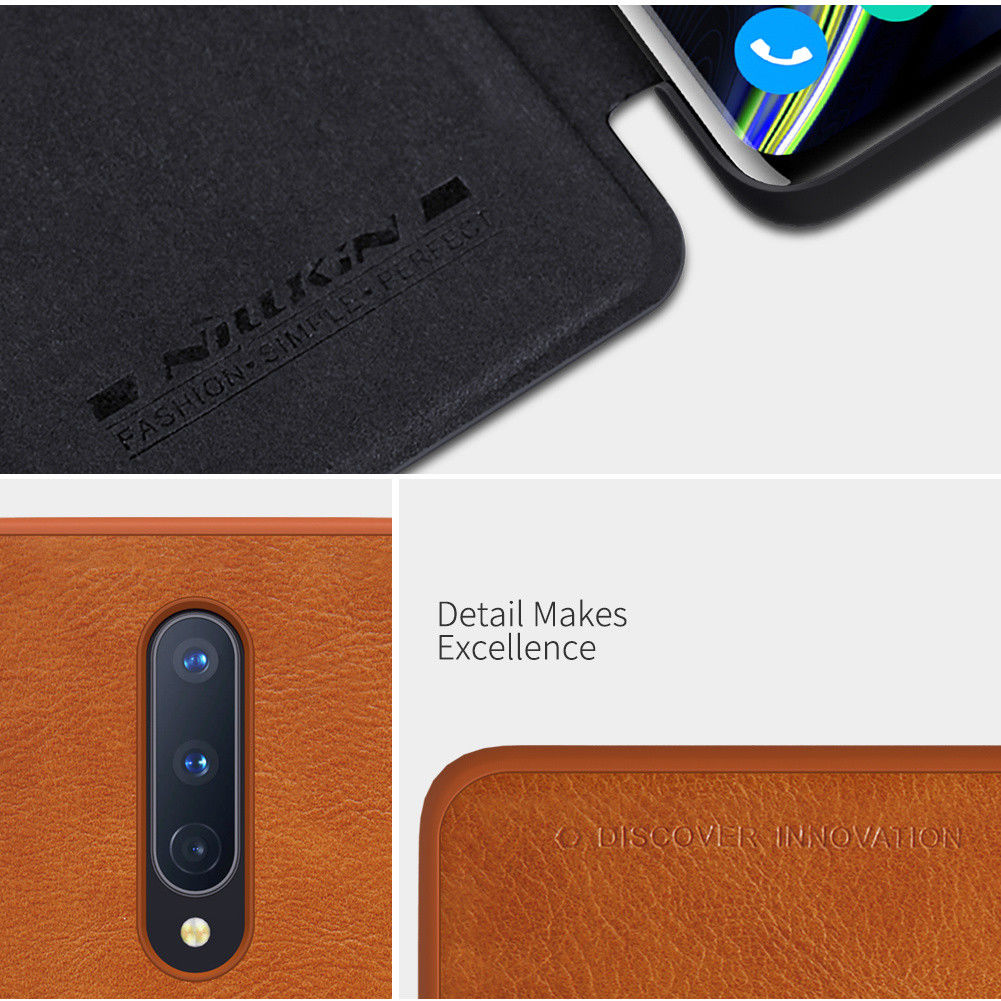Nillkin Qin Book OnePlus 8 Hoesje Rood afbeelding 7