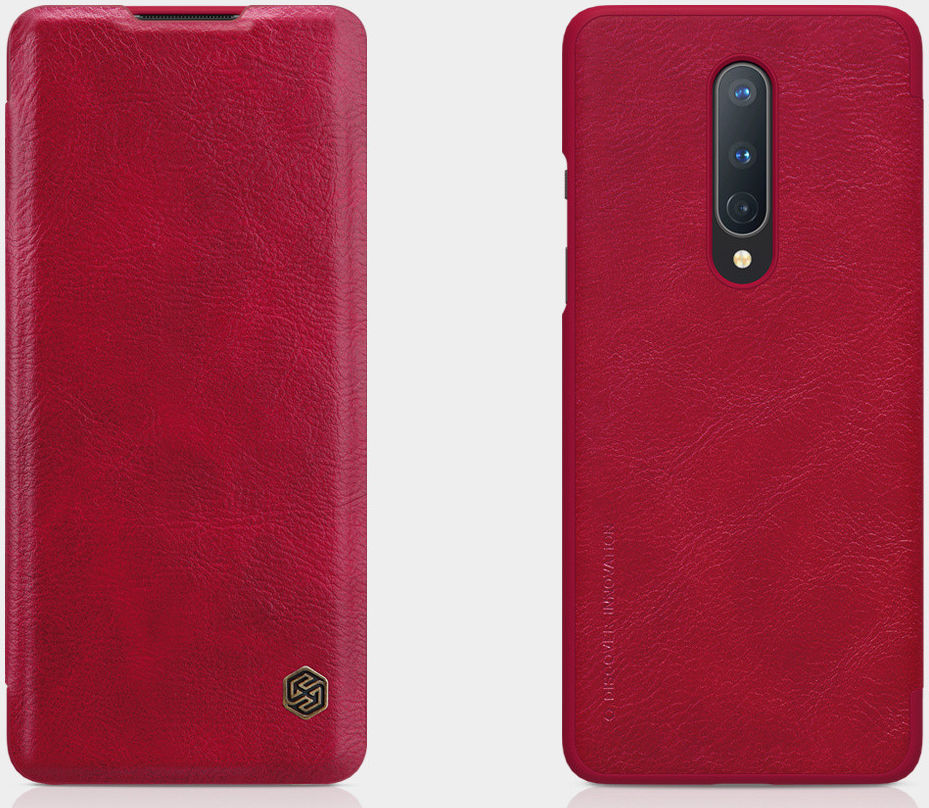 Nillkin Qin Book OnePlus 8 Hoesje Rood afbeelding 4