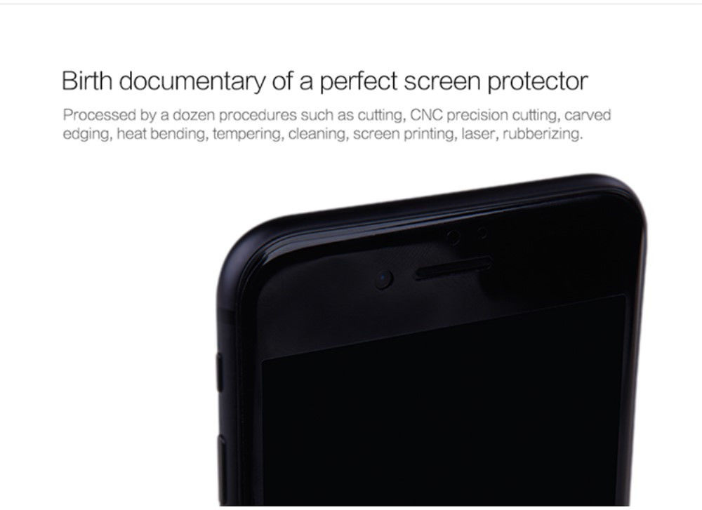 Nillkin 3D iPhone 7 / 8 / SE 2020/2022 Glass Screen Protector Zwart afbeelding 9