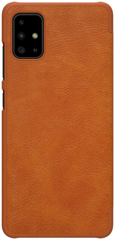 Nillkin Qin Book Samsung Galaxy A71 Hoesje Bruin afbeelding 1