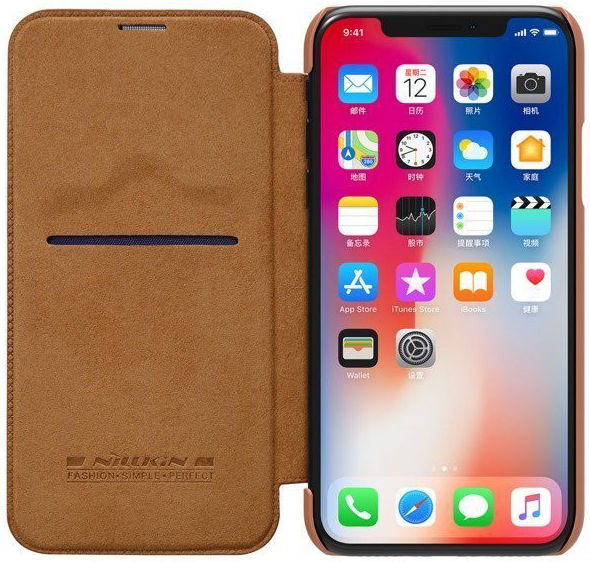 Nillkin Qin Book Apple iPhone 11 Pro Hoesje Bruin afbeelding 1