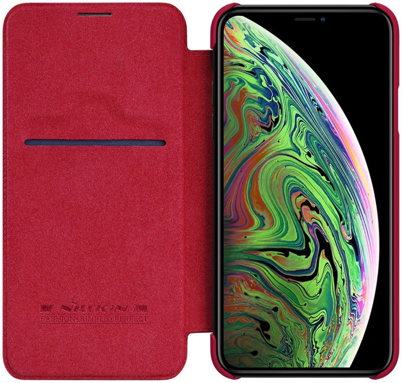 Nillkin Qin Book Apple iPhone 11 Pro Max Hoesje Rood afbeelding 1