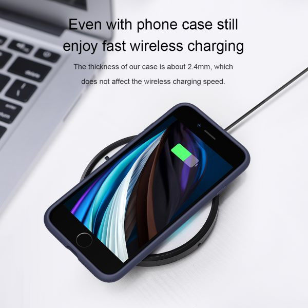 Nillkin Apple iPhone 7 / 8 / SE 2020 Flex Pure Case Zwart afbeelding 8