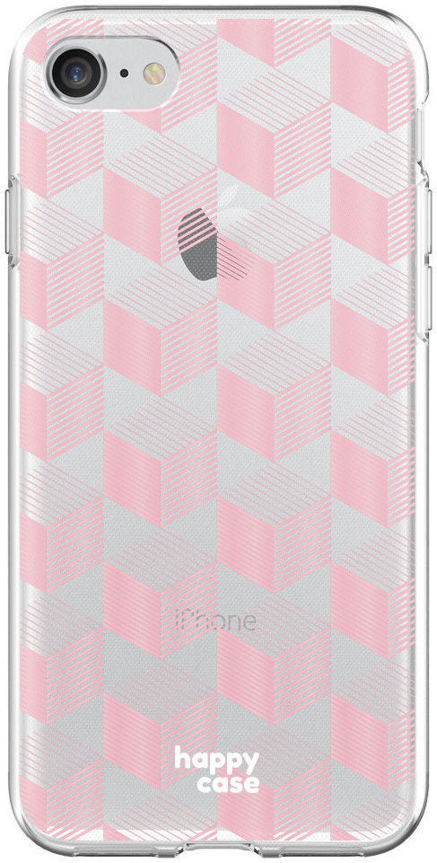 HappyCase iPhone SE 2020/2022 Hoesje Flexibel TPU Blokjes Print afbeelding 1