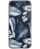 HappyCase Apple iPhone SE 2020 Hoesje Flexibel TPU Blue Leaves Print
