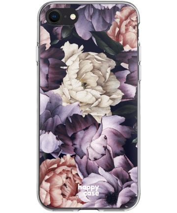 HappyCase Apple iPhone SE 2020 Hoesje Flexibel TPU Flower Print Hoesjes