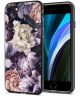 HappyCase Apple iPhone SE 2020 Hoesje Flexibel TPU Flower Print