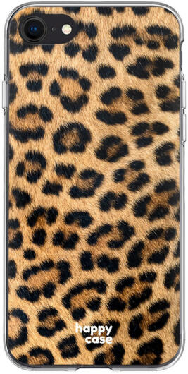 HappyCase iPhone SE 2020/2022 Hoesje Flexibel TPU Wilde Panter Print afbeelding 1