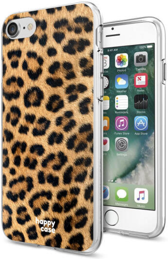 HappyCase iPhone SE 2020/2022 Hoesje Flexibel TPU Wilde Panter Print afbeelding 7