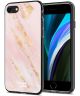 HappyCase Apple iPhone SE 2020 Hoesje Flexibel TPU Pink Marmer Print