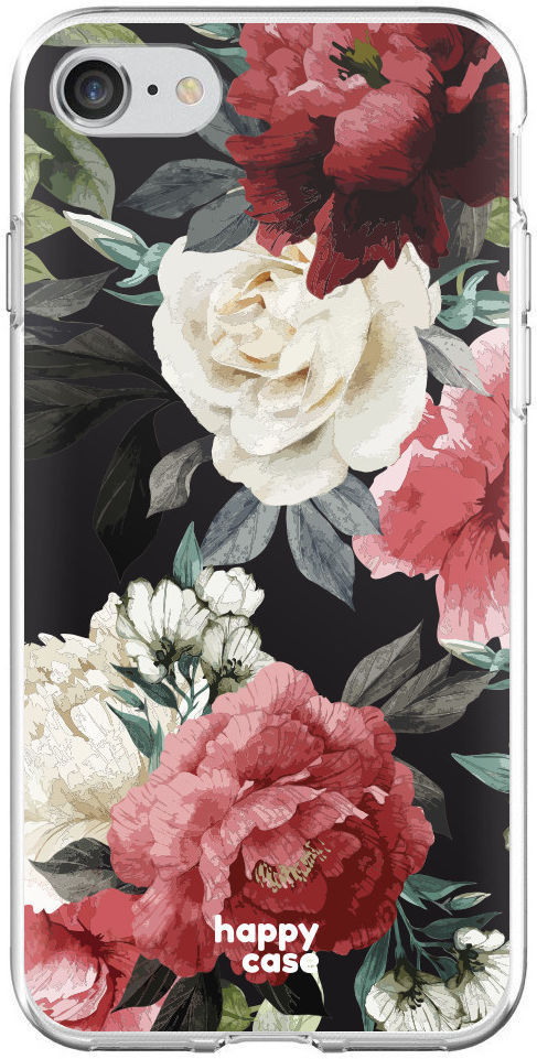 HappyCase iPhone SE 2020/2022 Hoesje Flexibel TPU Rozen Print afbeelding 5