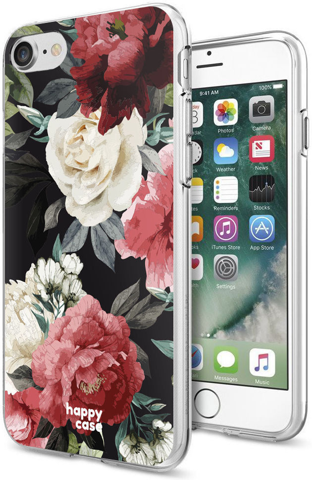 HappyCase iPhone SE 2020/2022 Hoesje Flexibel TPU Rozen Print afbeelding 6
