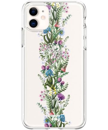 HappyCase Apple iPhone 11 Hoesje Flexibel TPU Floral Print Hoesjes