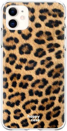 HappyCase Apple iPhone 11 Hoesje Flexibel TPU Wilde Panter Print afbeelding 1