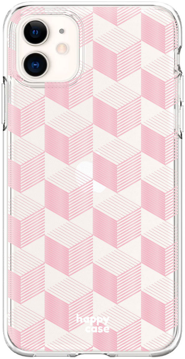 HappyCase Apple iPhone 11 Hoesje Flexibel TPU Blokjes Print afbeelding 1
