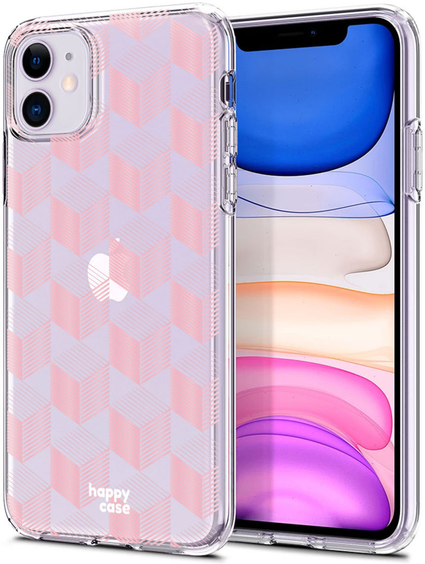 HappyCase Apple iPhone 11 Hoesje Flexibel TPU Blokjes Print afbeelding 5