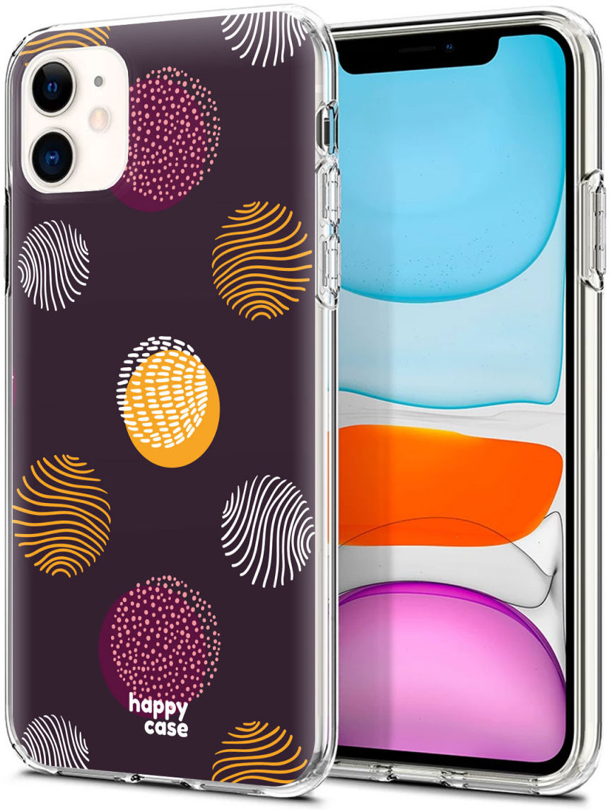 HappyCase Apple iPhone 11 Hoesje Flexibel TPU Cirkels Print afbeelding 2