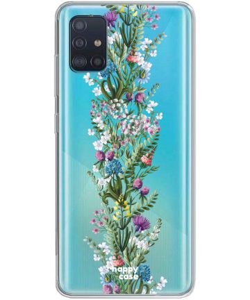 HappyCase Samsung Galaxy A51 Hoesje Flexibel TPU Floral Print Hoesjes
