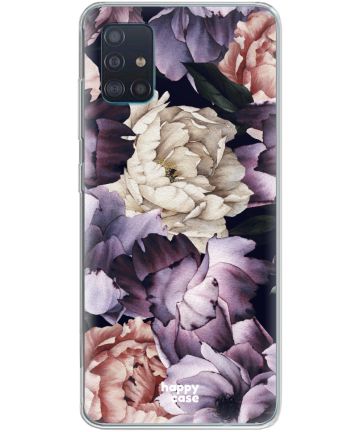 HappyCase Samsung Galaxy A51 Hoesje Flexibel TPU Flower Print Hoesjes