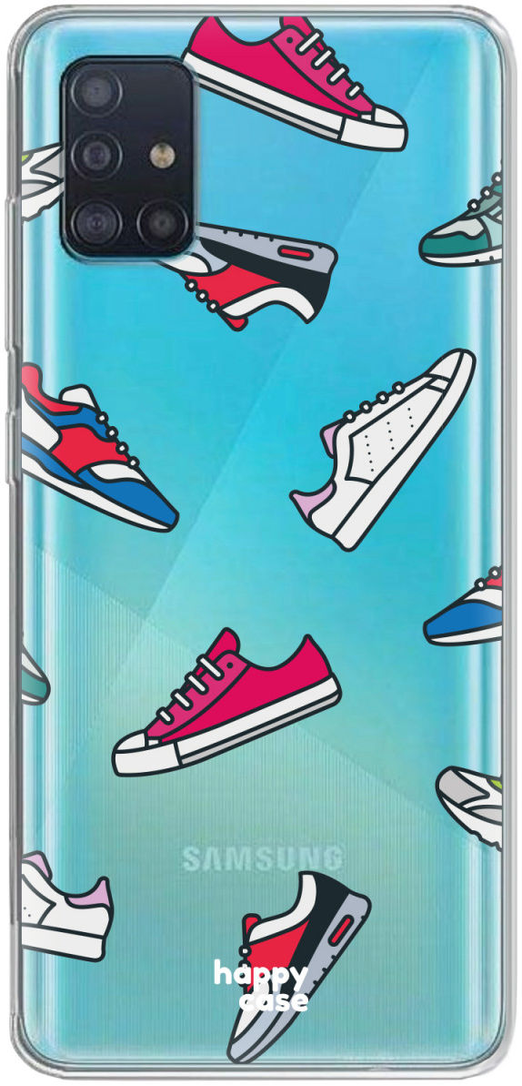 HappyCase Samsung Galaxy A51 Hoesje Flexibel TPU Sneaker Print afbeelding 1