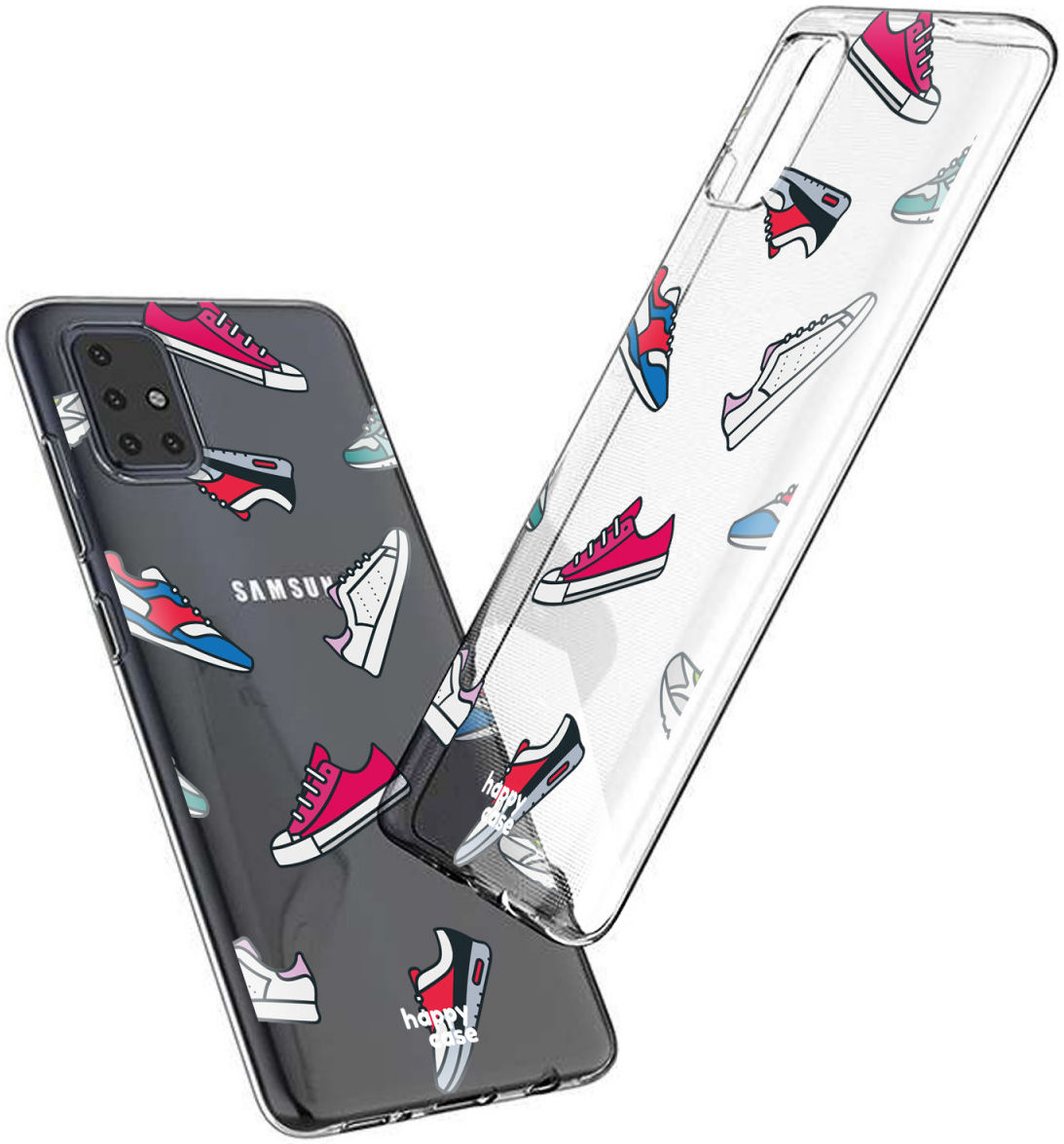 HappyCase Samsung Galaxy A51 Hoesje Flexibel TPU Sneaker Print afbeelding 2