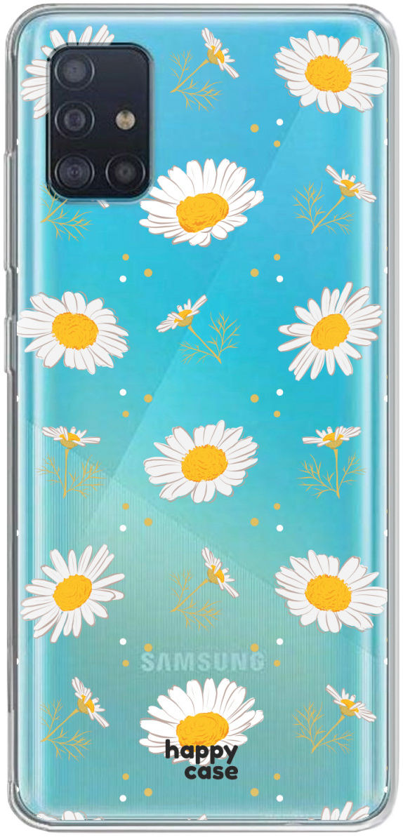 HappyCase Samsung Galaxy A51 Hoesje Flexibel TPU Bloemen Print afbeelding 1