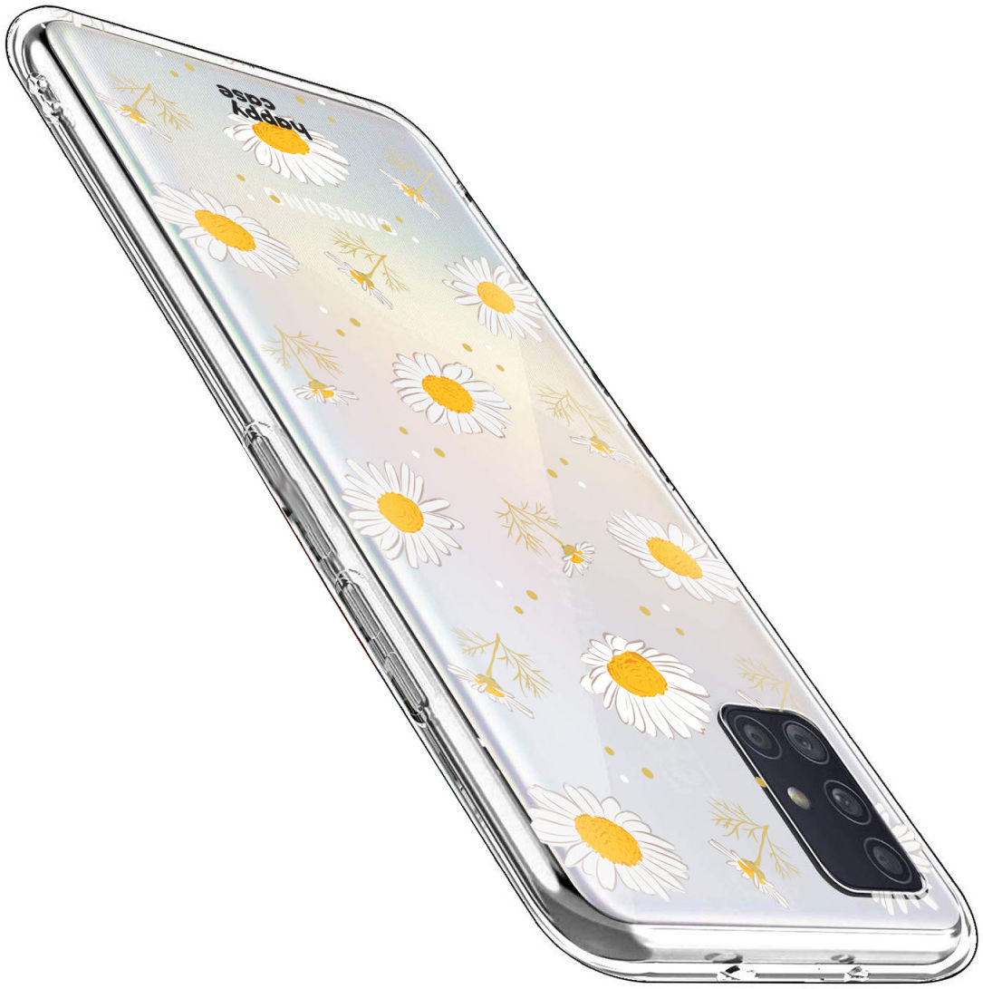HappyCase Samsung Galaxy A51 Hoesje Flexibel TPU Bloemen Print afbeelding 5
