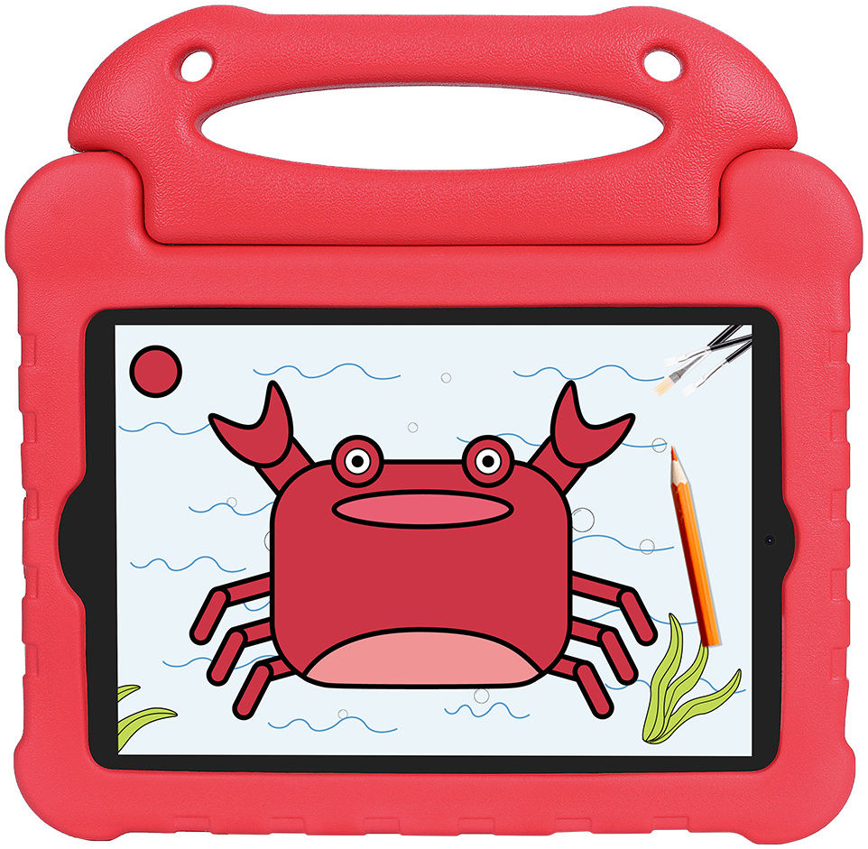 Apple iPad Mini 1/2/3/4/5 Kinder Tablethoes met Handvat Rood afbeelding 1