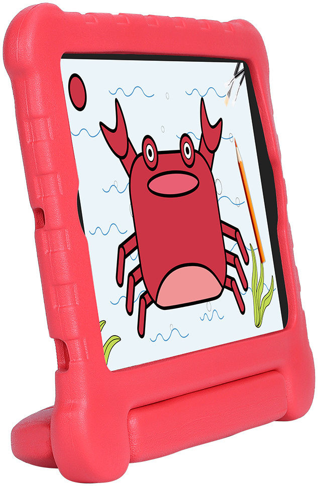 Apple iPad Mini 1/2/3/4/5 Kinder Tablethoes met Handvat Rood afbeelding 2