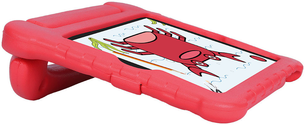 Apple iPad Mini 1/2/3/4/5 Kinder Tablethoes met Handvat Rood afbeelding 3