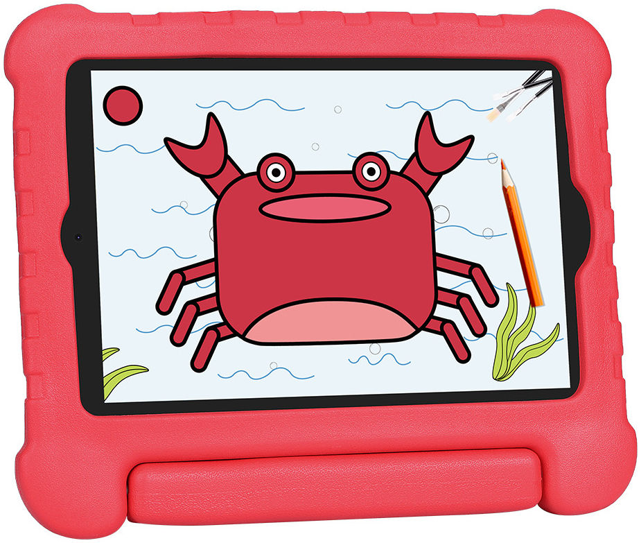 Apple iPad Mini 1/2/3/4/5 Kinder Tablethoes met Handvat Rood afbeelding 8