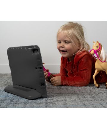 Apple iPad Mini 1/2/3/4/5 Kinder Tablethoes met Handvat Zwart Hoesjes