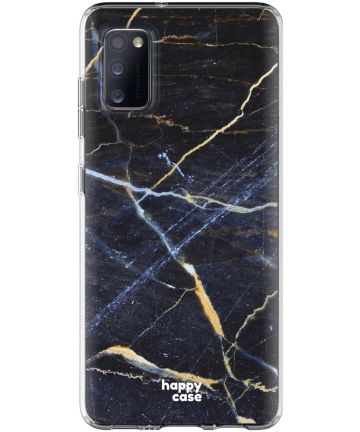 HappyCase Samsung Galaxy A41 Flexibel TPU Hoesje Dark Marble print Hoesjes