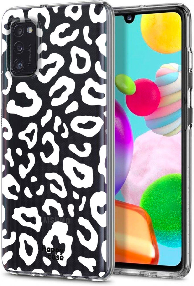 HappyCase Samsung Galaxy A41 Flexibel TPU Hoesje Luipaard print afbeelding 2