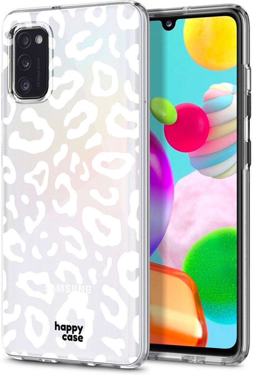 HappyCase Samsung Galaxy A41 Flexibel TPU Hoesje Luipaard print afbeelding 11