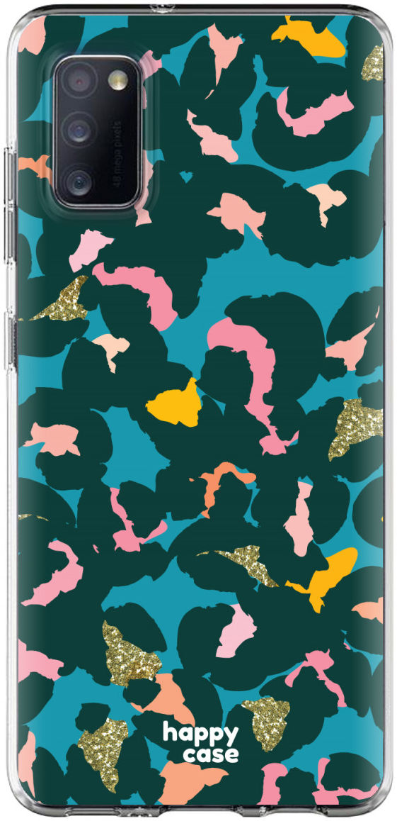 HappyCase Samsung Galaxy A41 Flexibel TPU Hoesje Summer Leopard print afbeelding 1