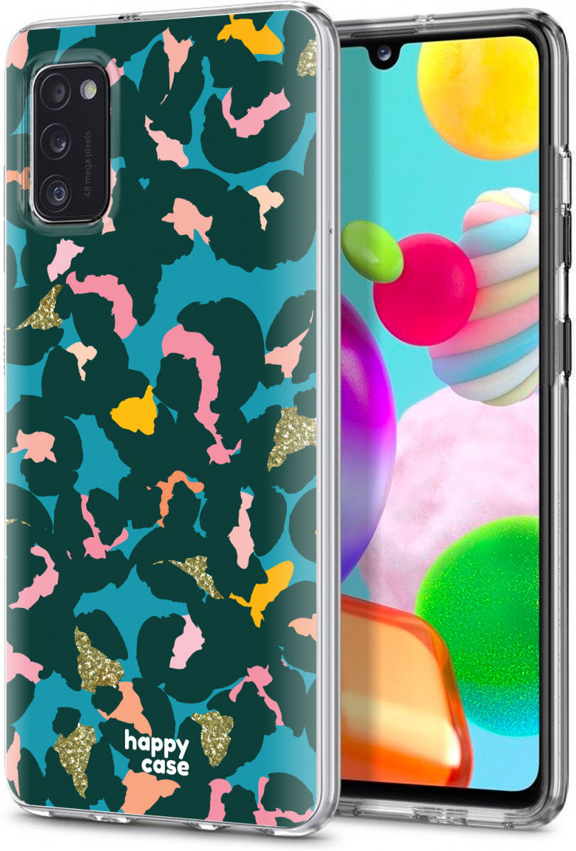 HappyCase Samsung Galaxy A41 Flexibel TPU Hoesje Summer Leopard print afbeelding 2