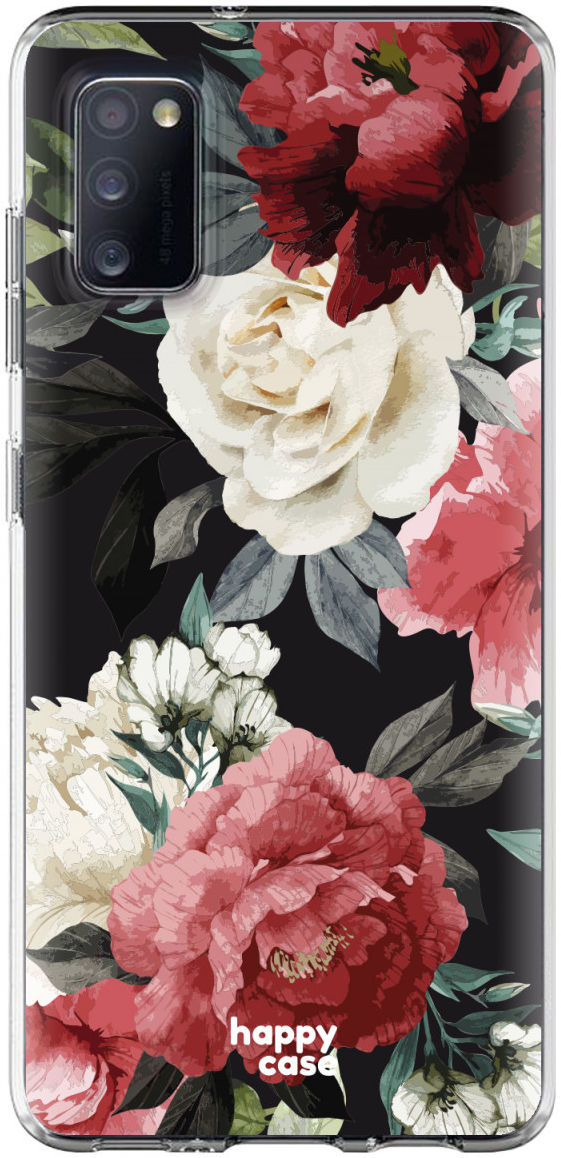HappyCase Samsung Galaxy A41 Flexibel TPU Hoesje Rozen print afbeelding 1