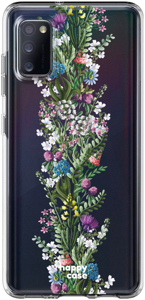 HappyCase Samsung Galaxy A41 Flexibel TPU Hoesje Floral print afbeelding 1