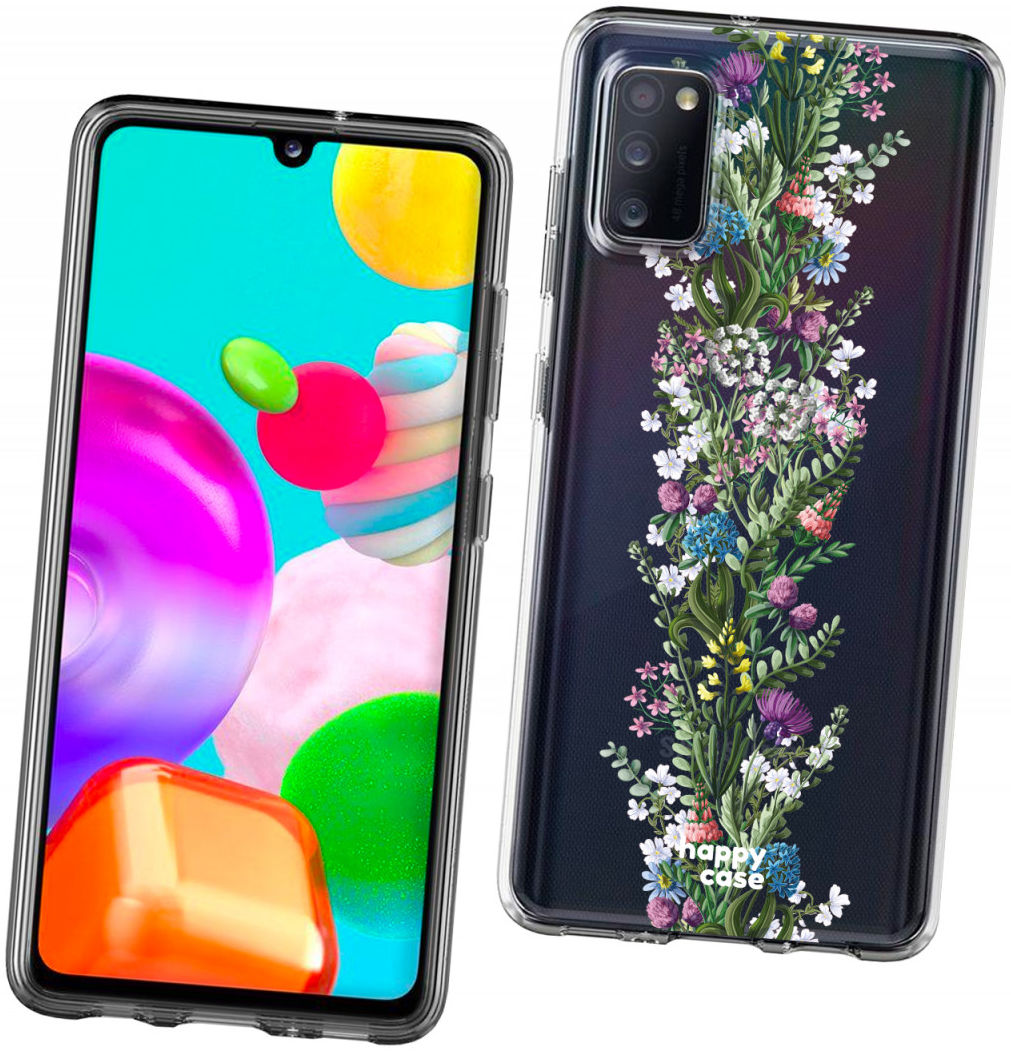 HappyCase Samsung Galaxy A41 Flexibel TPU Hoesje Floral print afbeelding 3