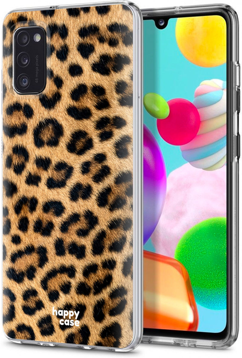 HappyCase Samsung Galaxy A41 Flexibel TPU Hoesje Wilde Panter print afbeelding 2