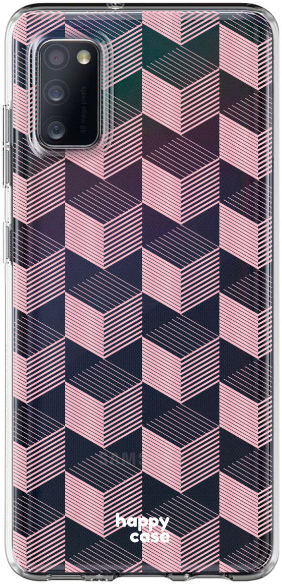 HappyCase Samsung Galaxy A41 Flexibel TPU Hoesje Blokjes print afbeelding 1