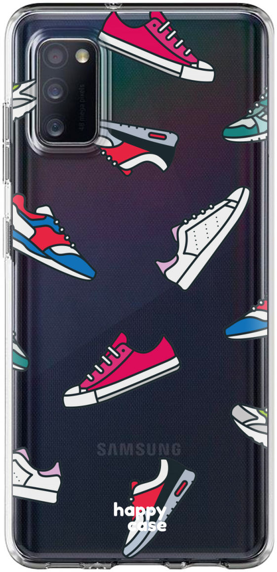 HappyCase Samsung Galaxy A41 Flexibel TPU Hoesje Sneaker print afbeelding 1