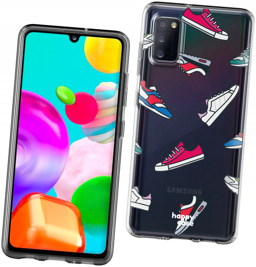 HappyCase Samsung Galaxy A41 Flexibel TPU Hoesje Sneaker print afbeelding 4