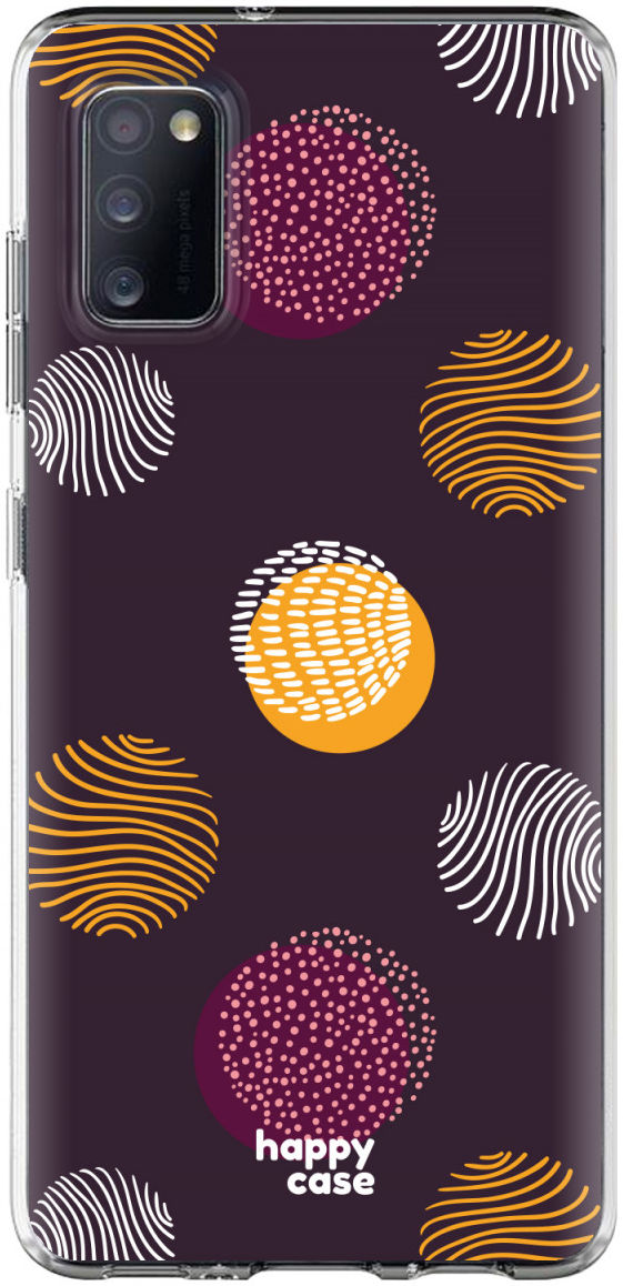 HappyCase Samsung Galaxy A41 Flexibel TPU Hoesje Cirkels print afbeelding 1